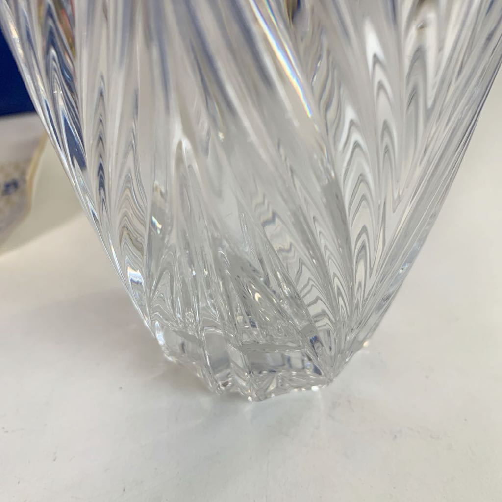 未使用品 Noritake ノリタケ CRYSTAL ガラス クリスタルガラス 花器 花瓶 フラワーベース 置物 インテリア_画像6