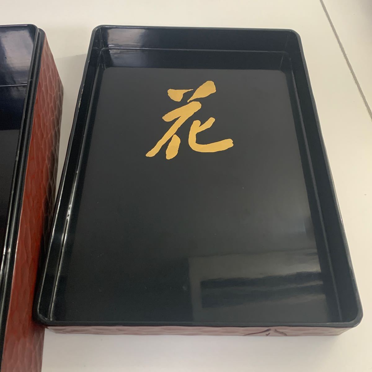 漆 漆器 漆芸 木製 鎌倉彫 書道具 道具箱 文箱 硯箱 箱 工芸品 伝統工芸 _画像6