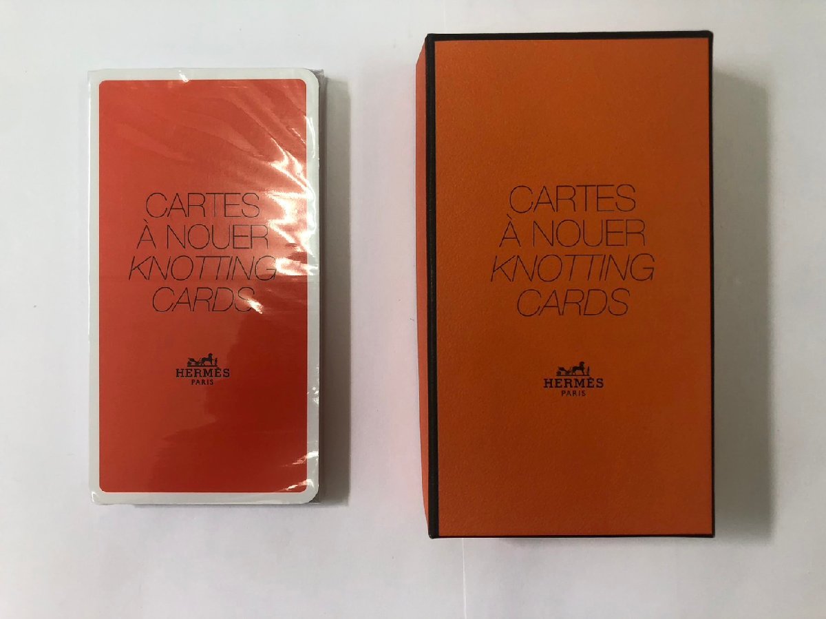 【完全未開封】エルメス　HERMES　CARTES A NOUER KNOTTING CARD　スカーフ巻き方　説明カード　ノベルティ　インテリア_画像1