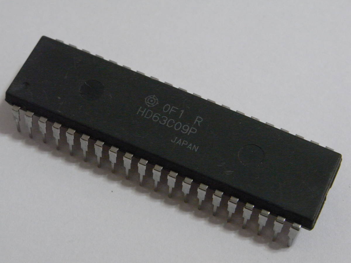 ★日立社製 CPU 希少品 8-Bit Microprocessor HD63C09P 未使用品 A-177 ★_画像2