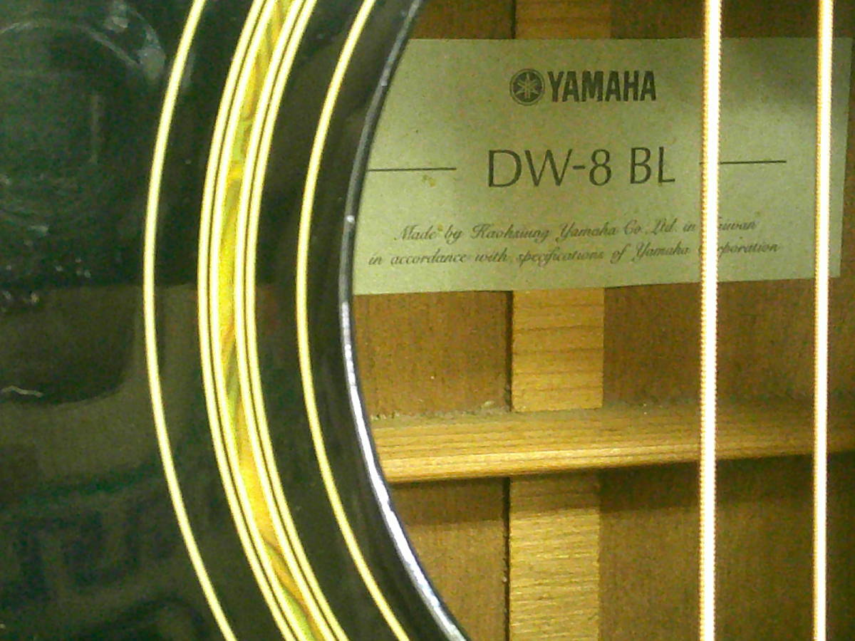 F.K-12-107　YAMAHAヤマハ　DW-8　BL　アコースティックギター　ソフトケース付き　平日のみ直取引可_画像4