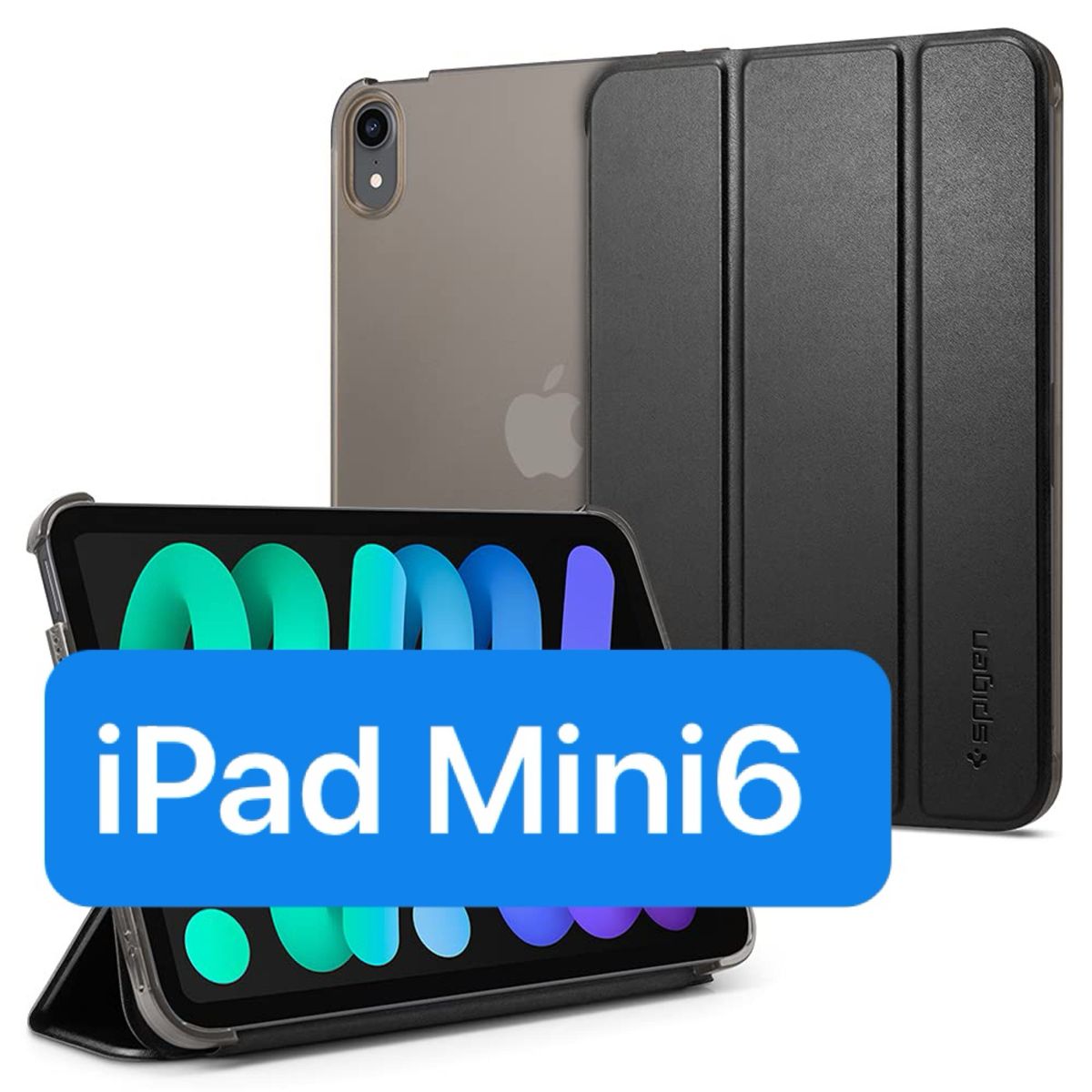 iPad Mini6 ケース 2021 三つ折りケース スリム 半透明 軽量 - iPad