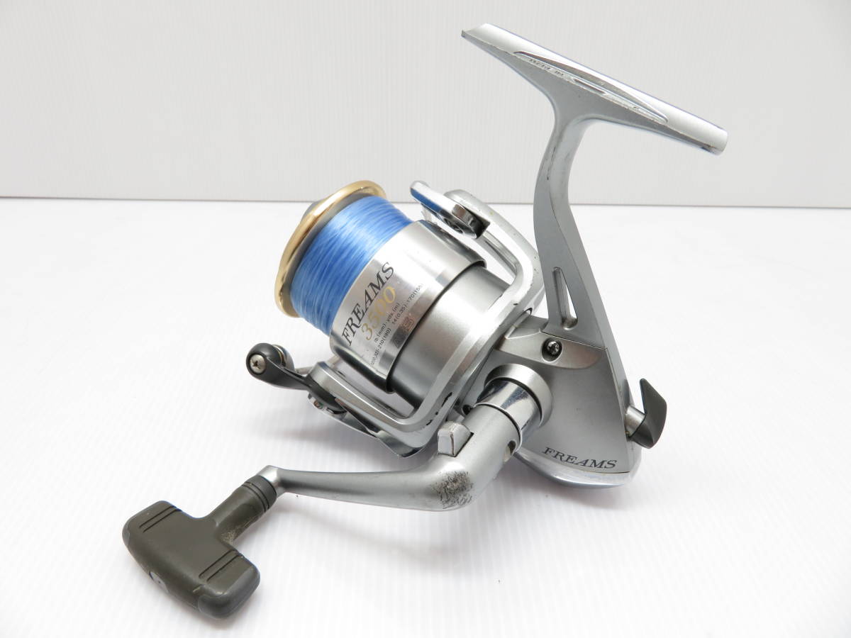 Daiwa ダイワ スピニングリール FREAMS 3500 フリームス3500 リール 左ハンドル リール 釣具 訳あり品_画像1