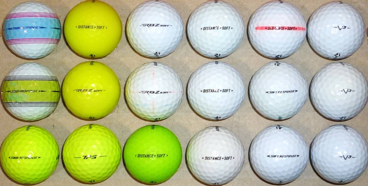 ロストボール Taylor Made テーラーメイド カラーボール各種 18個セット (1) サイト内のゴルフボール組合せにて2セット(36個)まで同梱可能_画像4