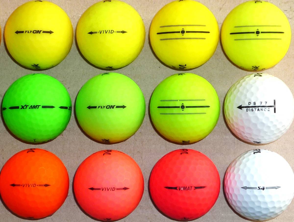 ロストボール Volvik ボルビック VIVID他 カラーボール各種 18個セット サイト内のゴルフボール組合せにて2セット(36個)まで同梱可能_画像6