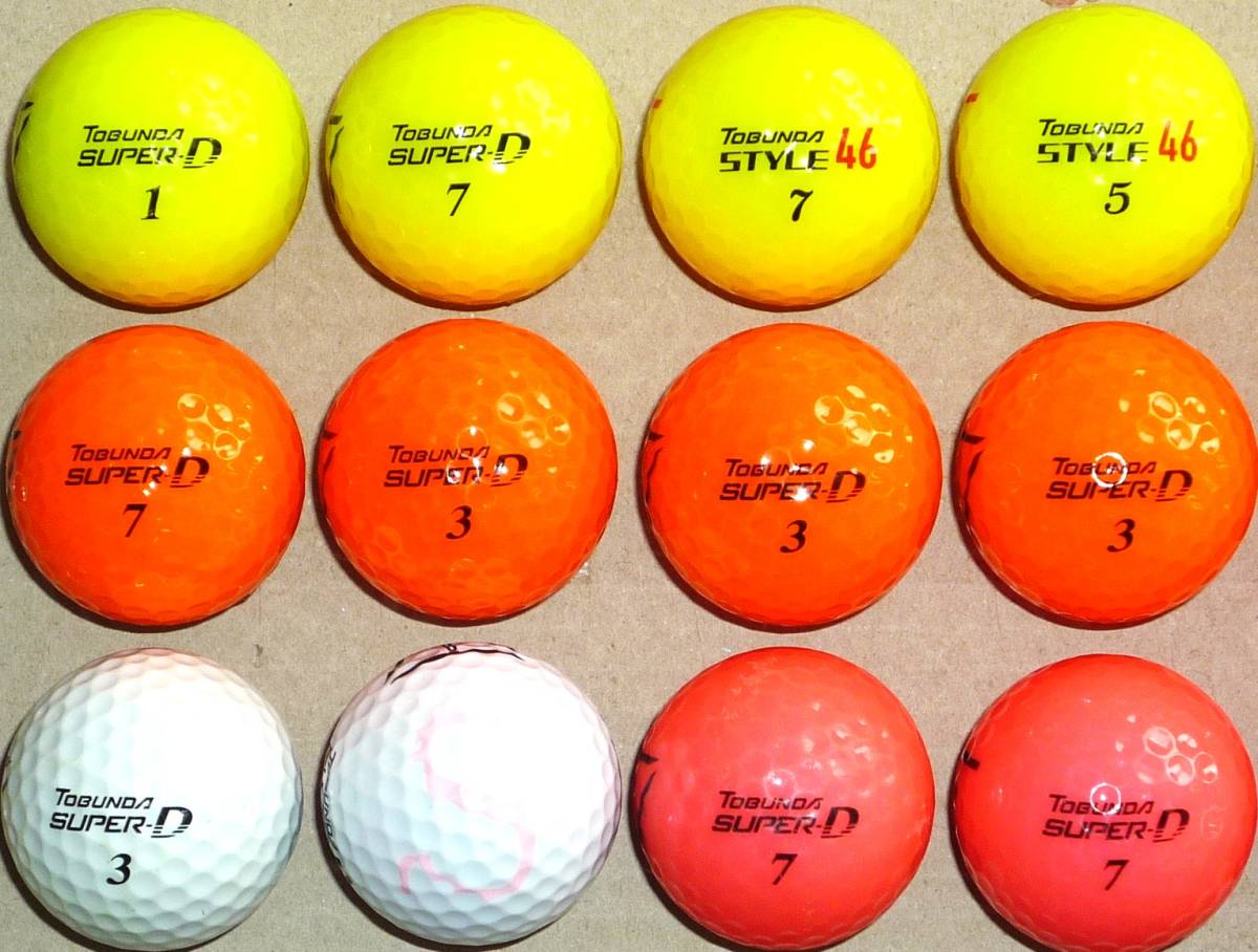 ロストボール TOBUNDA トブンダ SUPER-D他 カラーボール各種 18個セット サイト内のゴルフボール組合せにて2セット(36個)まで同梱可能_画像7