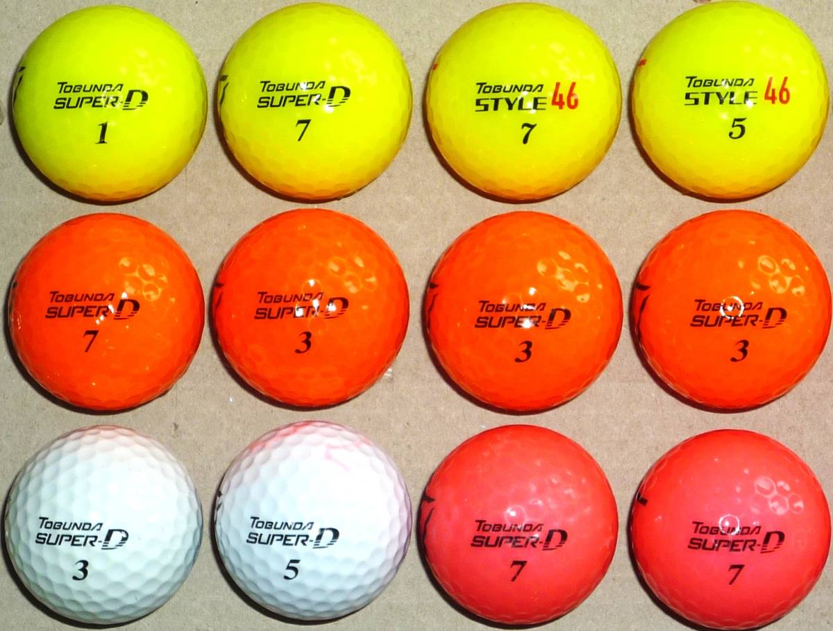 ロストボール TOBUNDA トブンダ SUPER-D他 カラーボール各種 18個セット サイト内のゴルフボール組合せにて2セット(36個)まで同梱可能_画像5
