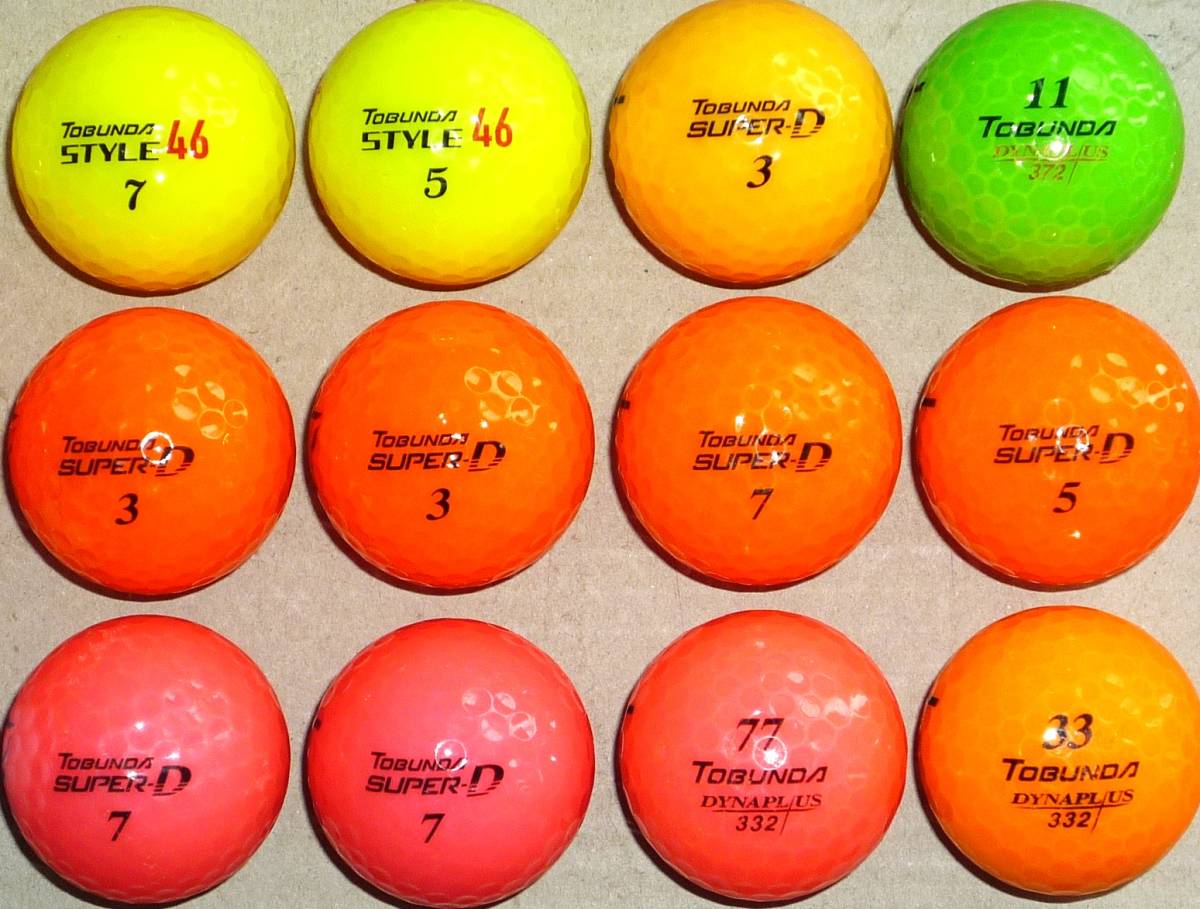 ロストボール TOBUNDA トブンダ SUPER-D他 カラーボール各種 18個セット サイト内のゴルフボール組合せにて2セット(36個)まで同梱可能_画像6