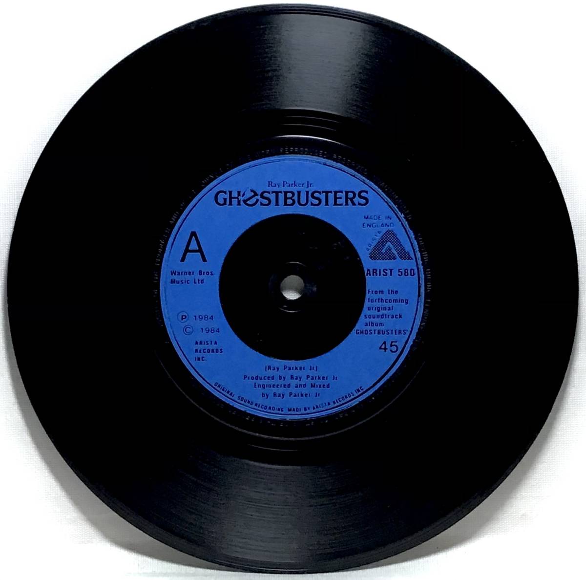 【英7】 映画ゴーストバスターズ サントラ曲 RAY PARKER JR. / GHOSTBUSTERS B面インスト 1984 UK盤 7インチレコード EP 45 試聴済_画像3