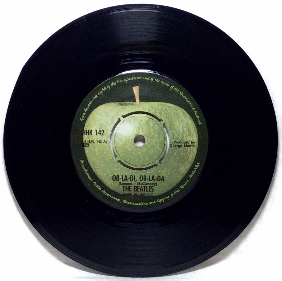 【蘭7】 THE BEATLES / OB-LA-DI, OB-LA-DA オブラディオブラダ 1969 オランダ盤 APPLE 7インチ EP 45 4つ爪 BOVEMA-GRAMOPHONE スリーブ_画像3