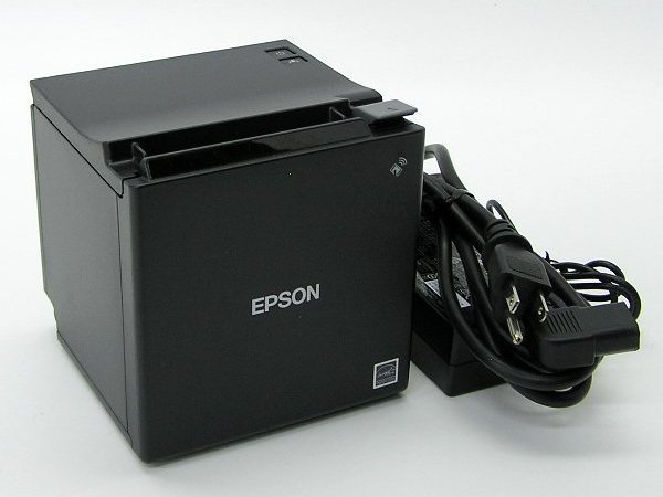 ■β EPSON TM-m30 Bluetooth/スマレジ対応レシートプリンタ/動作OK/印字良好/用紙幅 80mm/カッター付 使用2.391km【Bランク】【1229-01】の画像1