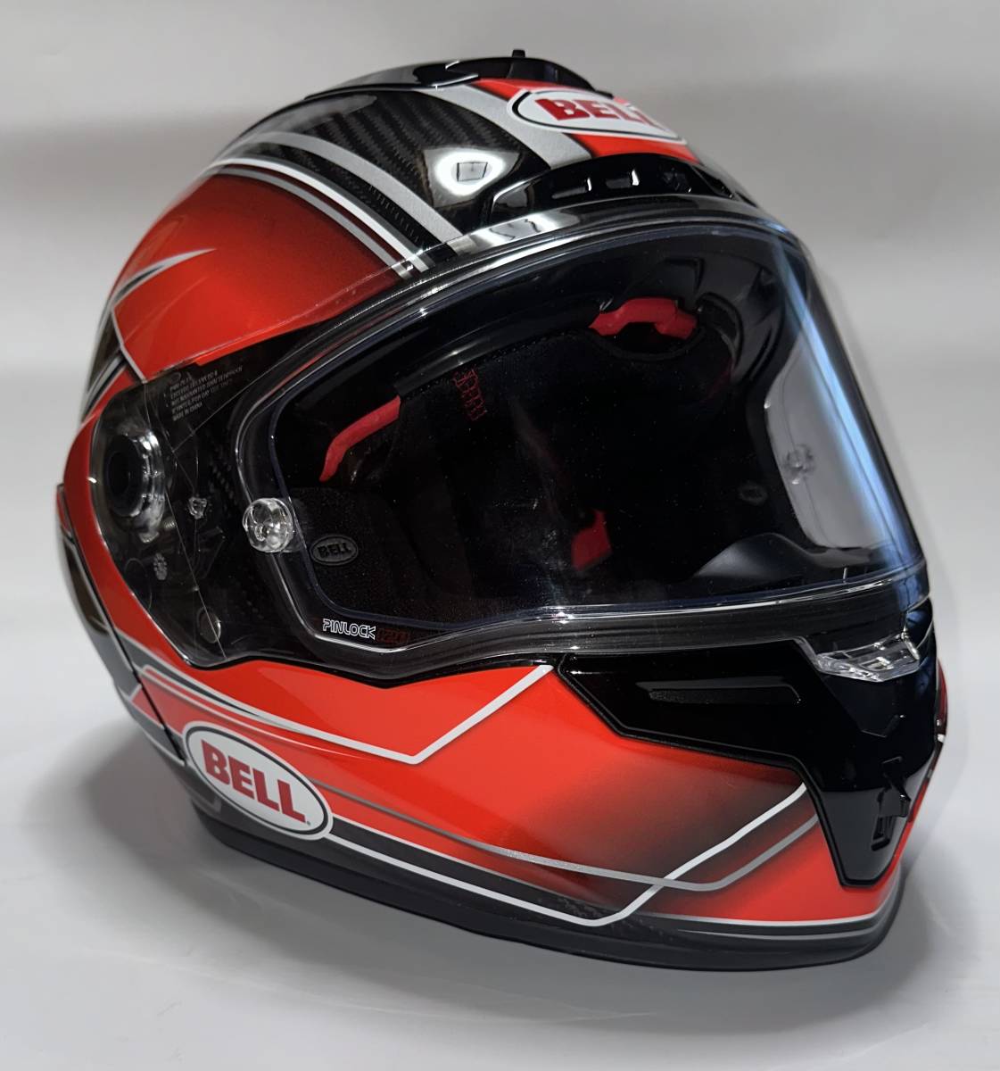 ★BELL（ベル） RACE STAR TRITON　Red　Carbon Shell Flex Impact Liner Helmet L　+PIMLOCK120_画像1