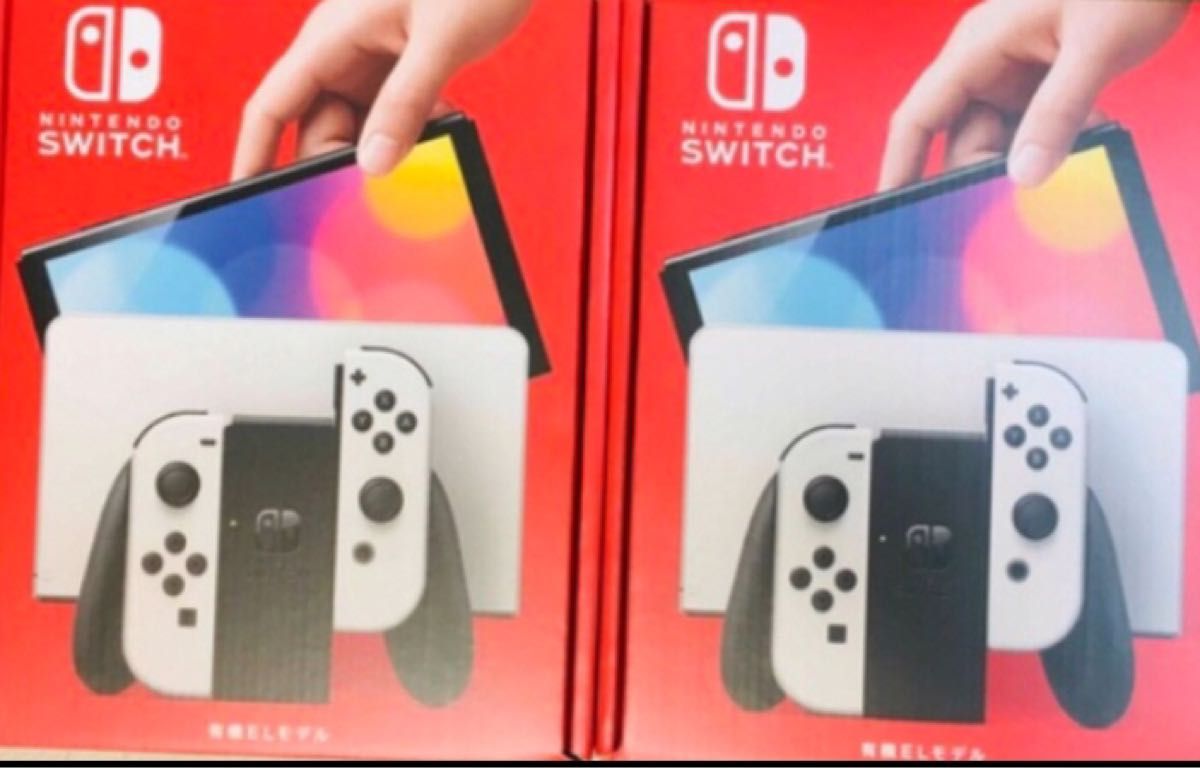 2台★ 即日発送!! 新品未開封★Nintendo Switch 有機ELモデル  ホワイト　店舗印なし