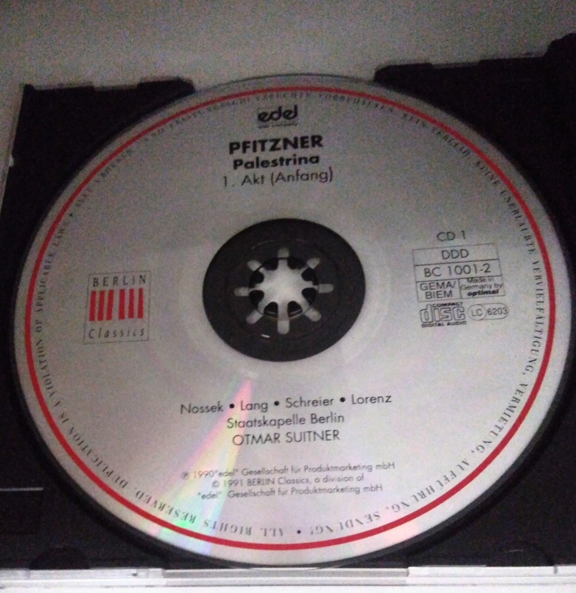スウィトナー / SKB 　プフィッツナー：パレストリーナ　ベルリン・クラシックスの貴重なオリジナル盤　輸入盤　3枚組_画像4