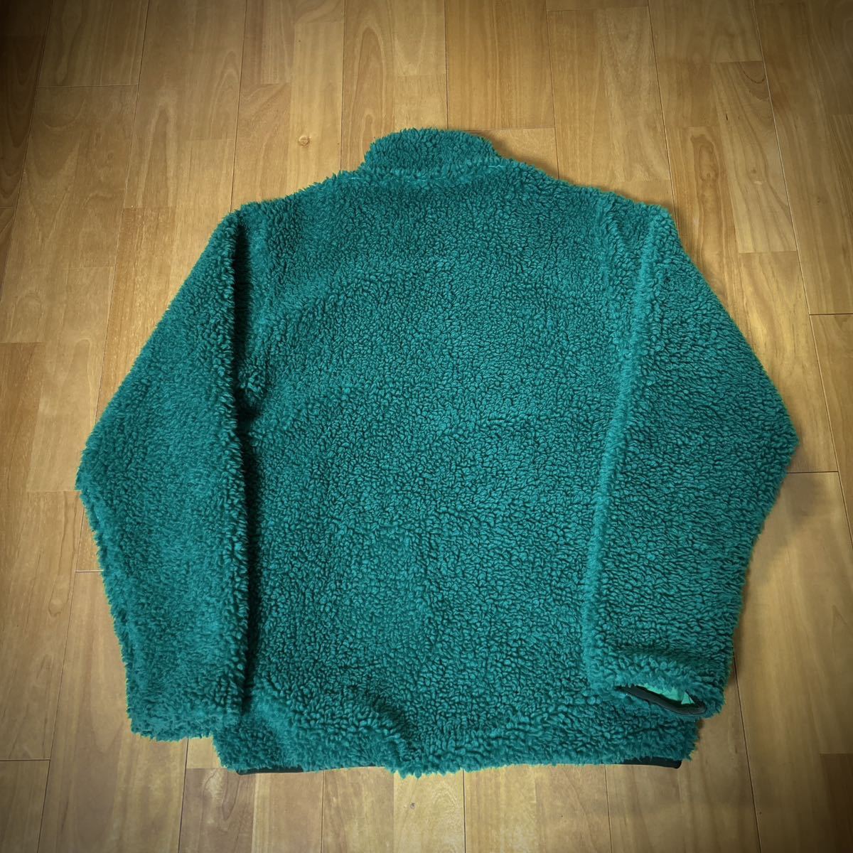 【美品】patagonia クラシック レトロX カーディガン グリーン Mサイズ（パタゴニア フリースジャケット 緑Classic Retro-X Cardigan_画像4