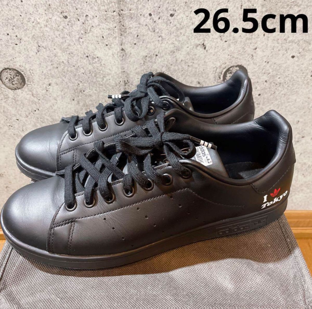 STANSMITH adidas 黒 スニーカー スタンスミス アイラブ東京 i STANSMITH adidas 黒 スニーカー スタンスミス アイラブ東京 i