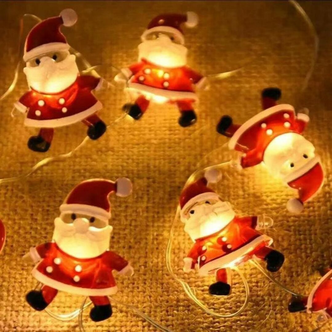 《クリスマス》サンタクロース LED イルミネーシ　単三電池　電飾　イルミ_画像4