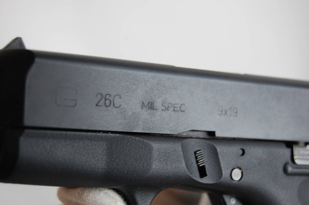 簡易動作確認済　KSC　G26C　ガスブローバック　ガスガン　グロック　GLOCK 26 C　※加工跡あり_画像3