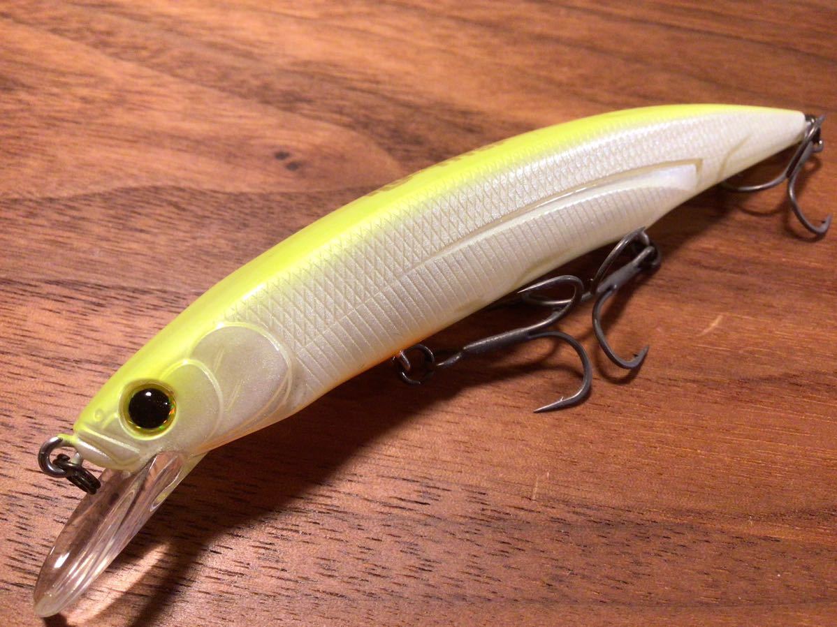 ★超美品★HIDEUP ハイドアップ HU-MINNOW 111SP HUミノー111SP“サスペンド”「たまらんばいイエロー」ジャークベイト_画像1