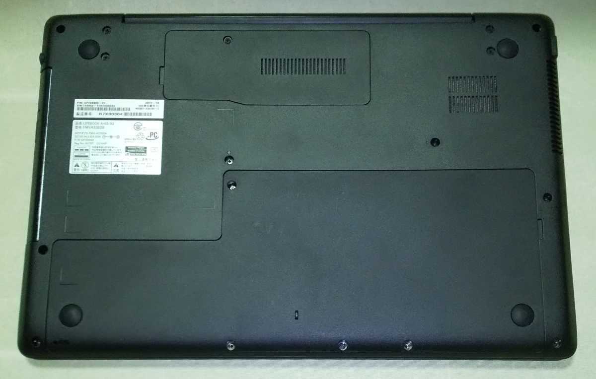 【Bios OK】 FUJITSU LIFEBOOK AH53/B2 i7-7700HQ 8GB ①_画像3