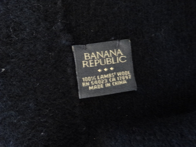 BANANA REPUBLIC バナナリパブリック ラムズウール　ニットキャップ　BLACK_画像8