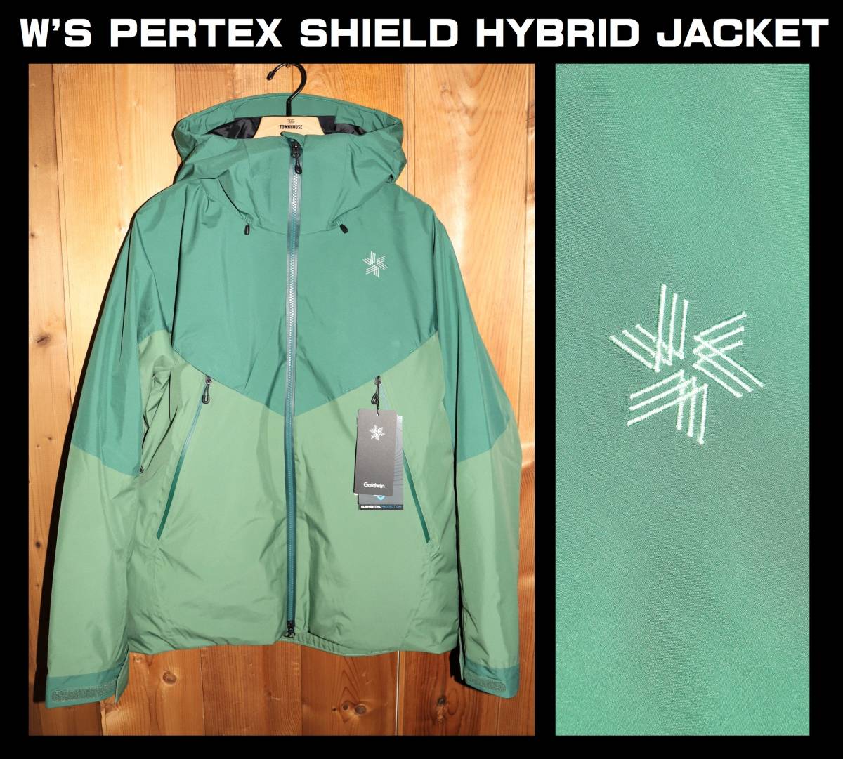 送料無料 特価即決【未使用】 GOLDWIN ★ W's PERTEX SHIELD Hybrid Jacket (XL) ★ ゴールドウイン GW12300P スキージャケット_画像1