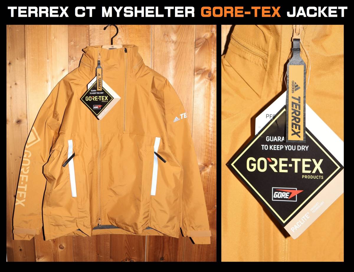 送料無料 即決【未使用】 adidas ★ TERREX CT MYSHELTER GORE-TEX JACKET (M) ★ アディダス ゴアテックス HC6032 マイシェルター 防風_画像1