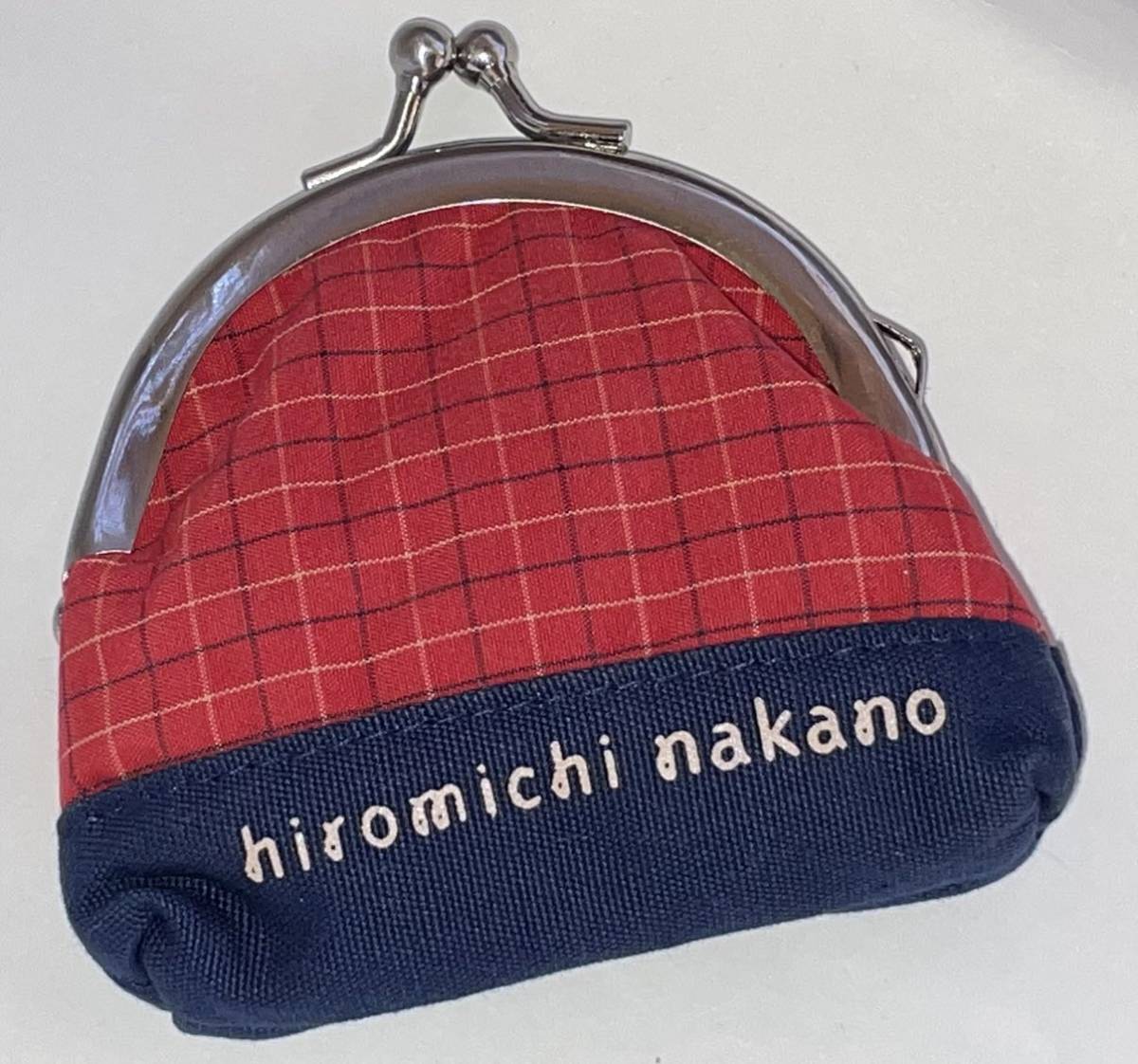 ◆hiromichi nakano 丸型 がま口◆ ヒロミチナカノ【小銭 財布 布製 がま口】未使用_画像1