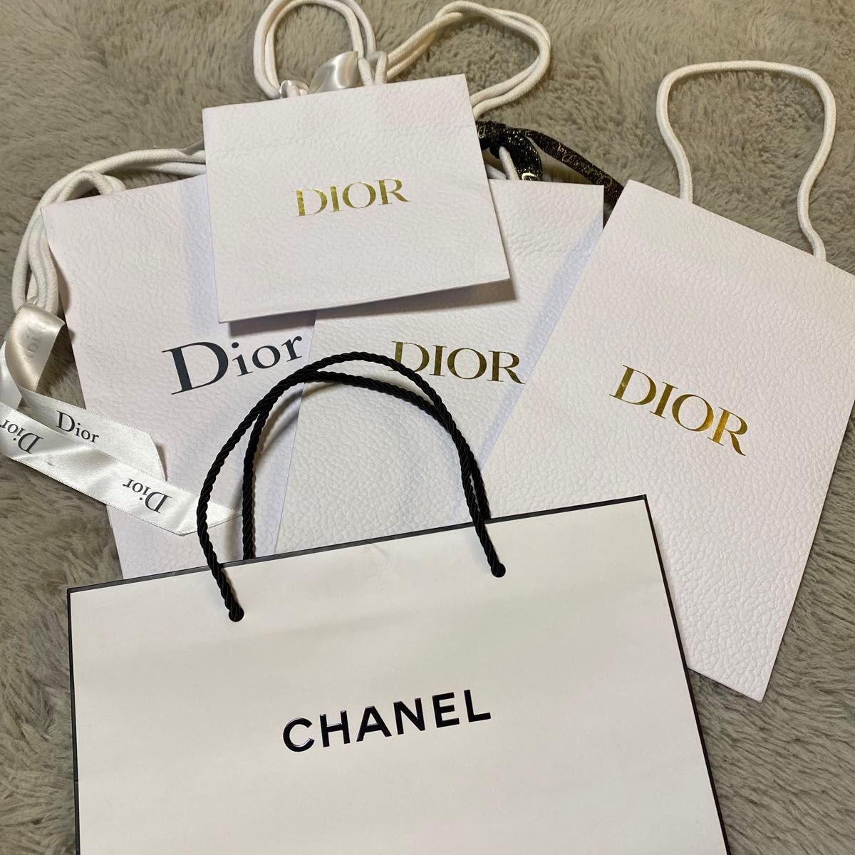 ショッパー 紙袋 Dior ショップ袋 CHANEL シャネル クリスチャンディオール ディオール DIOR ブランド