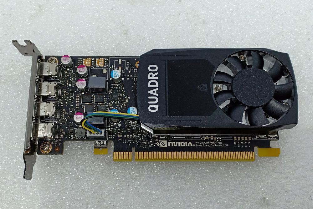 ●4画面 8K解像度(120Hz)対応! 高性能グラボ NVIDIA Quadro P620 (Pascalアーキテクチャ 512コア/GDDR5 2GB/PCI-Express x16)