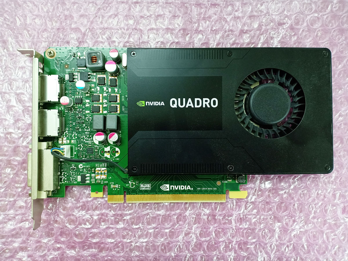 ●QFHD 3840×2160 出力可能 NVIDIA Quadro K2200 グラフィックカード [4GB GDDR5メモリ] PCI-Express x16 3画面対応