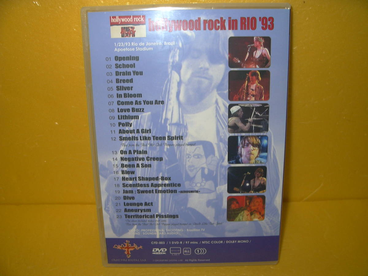 【DVD】NIRVANA「HOLLYWOOD ROCK IN RIO '93」_画像2