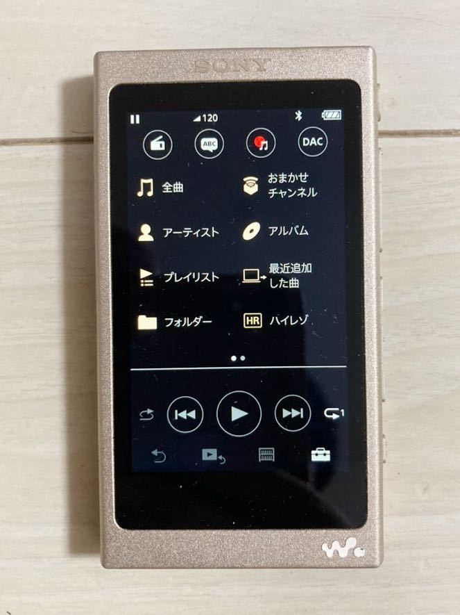 SONY walkman NW-A47 64GB 本体 純正 USBケーブル microSD 128GB 付き 動作品 Hi-Res Bluetooth ウォークマン ソニー ハイレゾ NW 送料無料_画像2