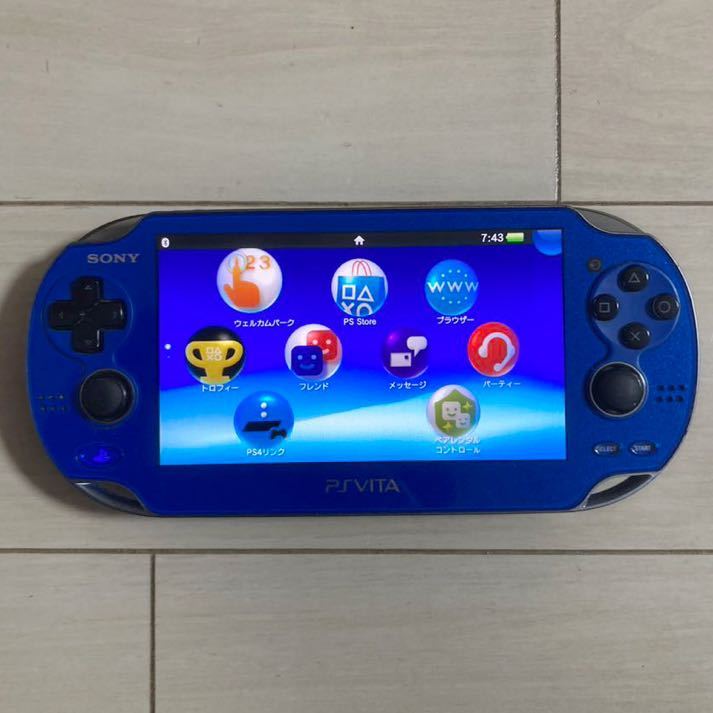 SONY PSVITA PCH-1000 ZA04 本体 wifiモデル 動作品 初期化 プレイステーション ビータ ヴィータ プレステ PS ソニー 送料無料_画像1