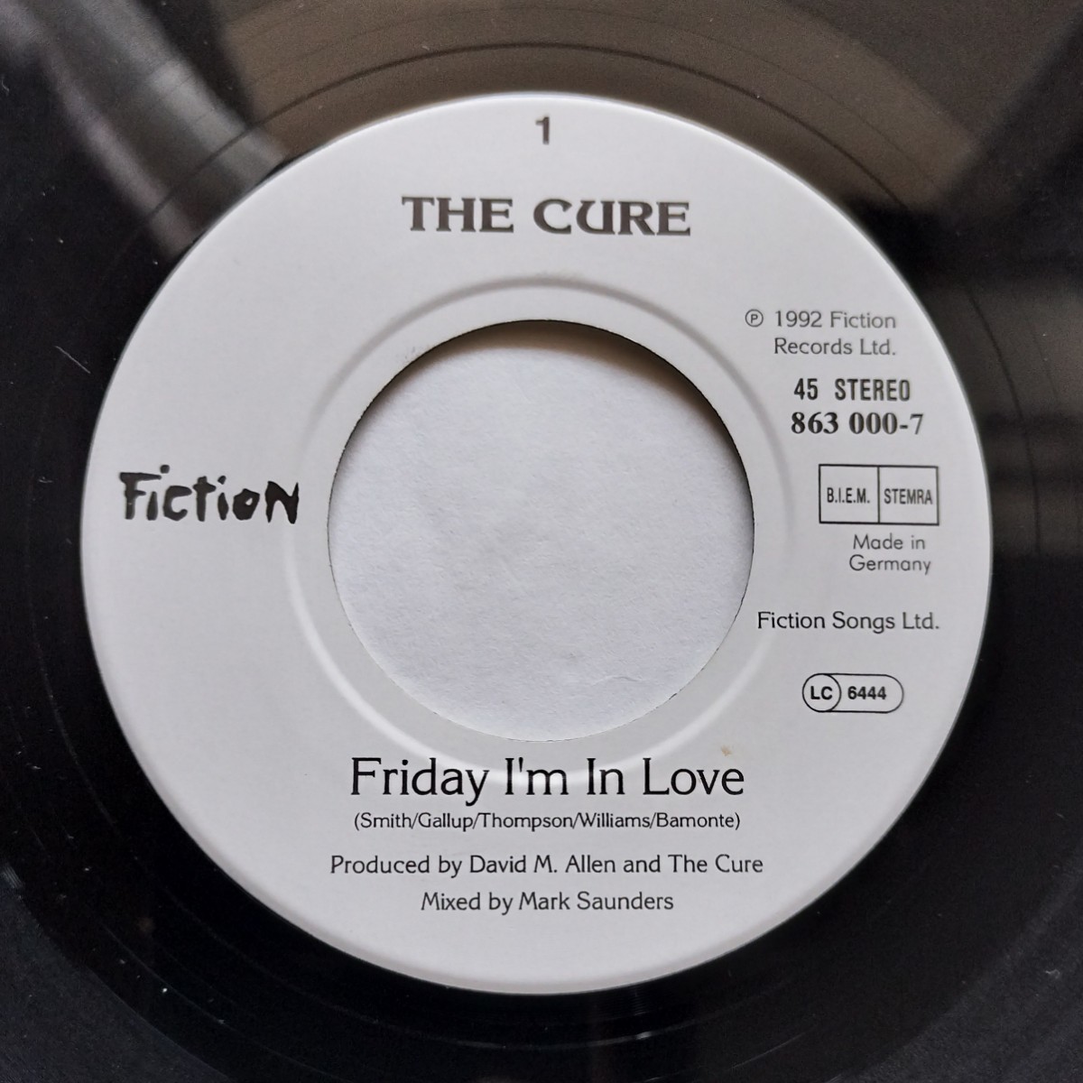 ◆The Cure-Friday I'm In Love 7(EU/1992) Post Punk/New Wave/Punk/Powerpop/Guiterpop/ギターポップ/ネオアコ_画像3