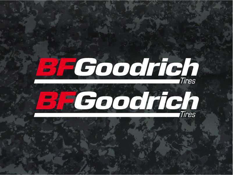 BFGoodrich グッドリッチ 防水 カッティングステッカー 20cm 2枚セット_画像1