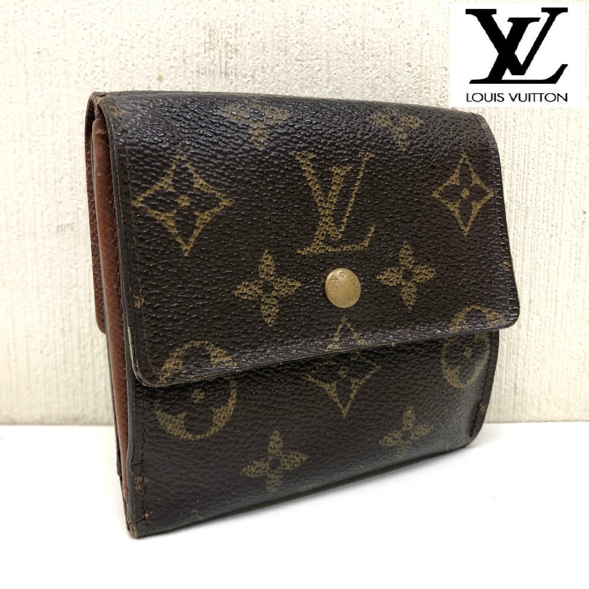 LouisVuitton/財布/モノグラム/ウォレット/小銭入れ/ルイヴィトン/ポルトモネ ピエ カルトクレディ/ブラウン系/ユニセックス_画像1