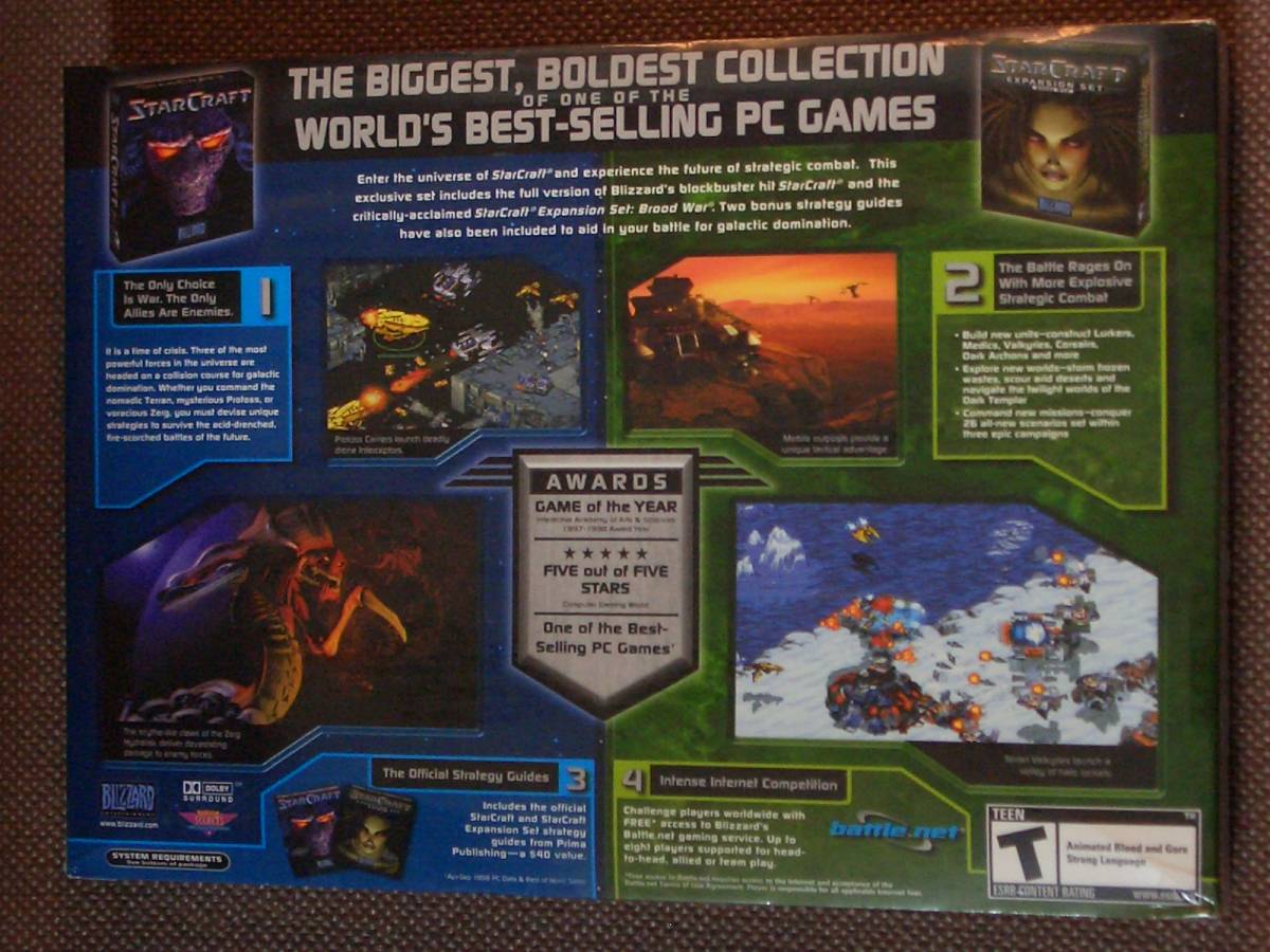 Starcraft Battlechest (Blizzard) Windows/Mac CD-ROM