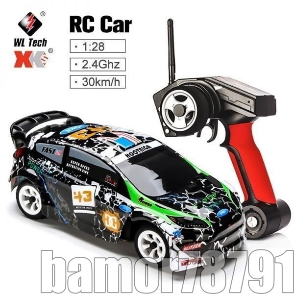 特価☆Wltoys K989 1/28 2.4g 4WD車 起毛RCリモートコントロール車 レーシングカーRTR ドリフト 合金 オフロード車_画像1