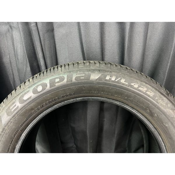 ブリヂストン ECOPIA H/L 422 235/55R18 100H 日本製 1本のみ◇2016年製8分山オンロードタイヤ◇中古 特筆すべき損傷なし◇ハリアー等にの画像2