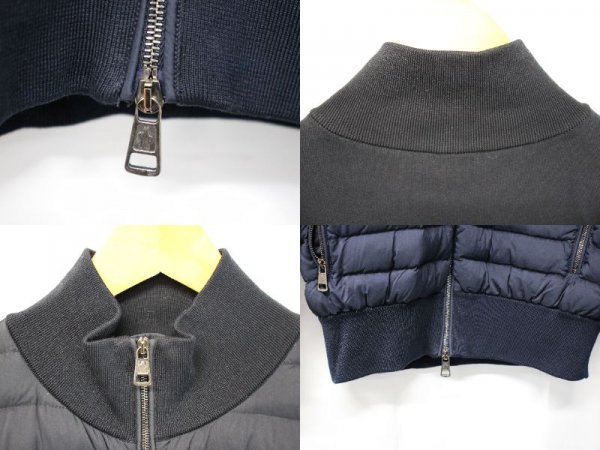 ◆ MONCLER / モンクレール MAGLIA TRICOT CARDIGAN ニット切替 ダウンジャケット サイズ：S ルーマニア製 141021_画像3