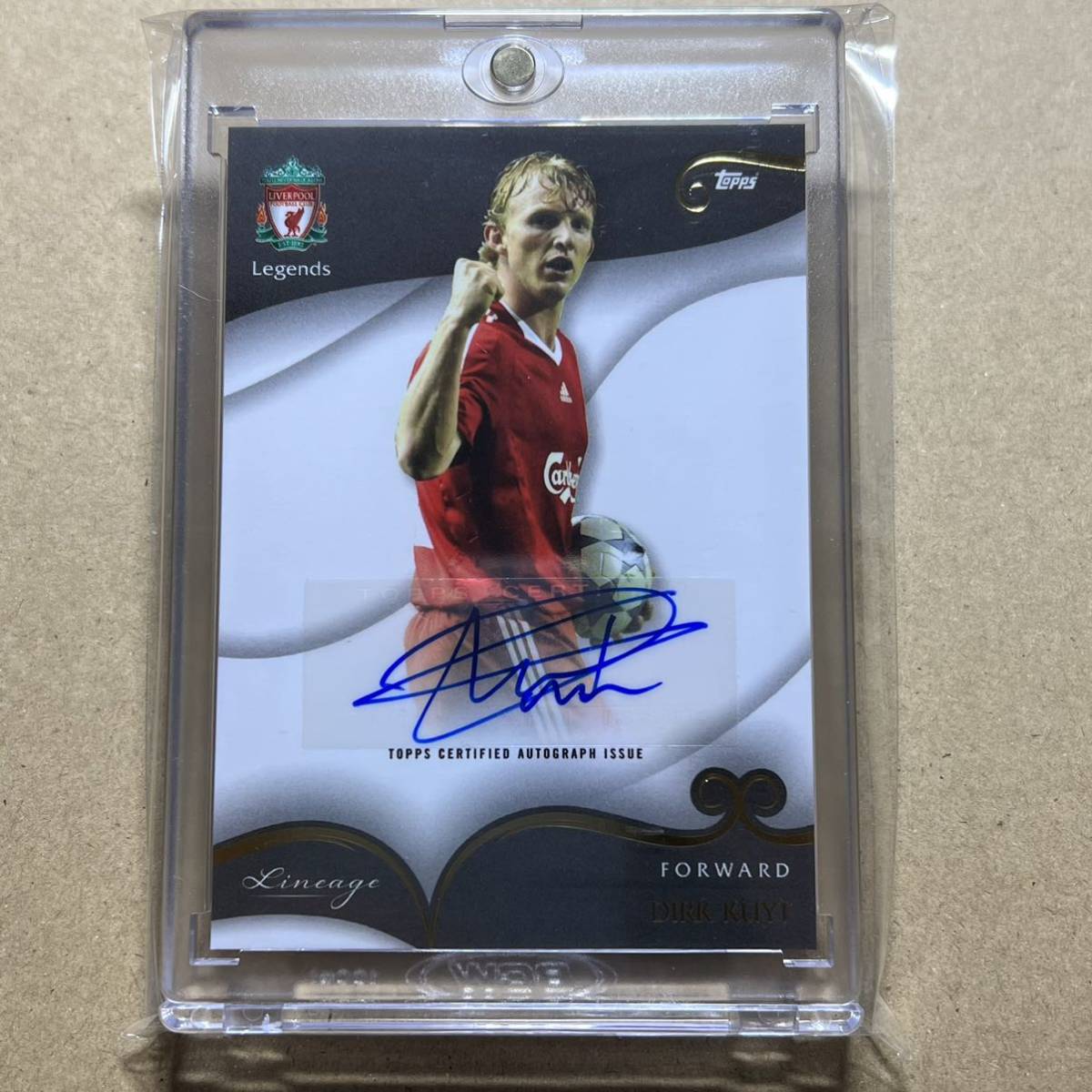 Dirk Kuyt Auto 2022/23 Topps Liverpool Lineage Soccer Autograph 直筆サイン_画像1