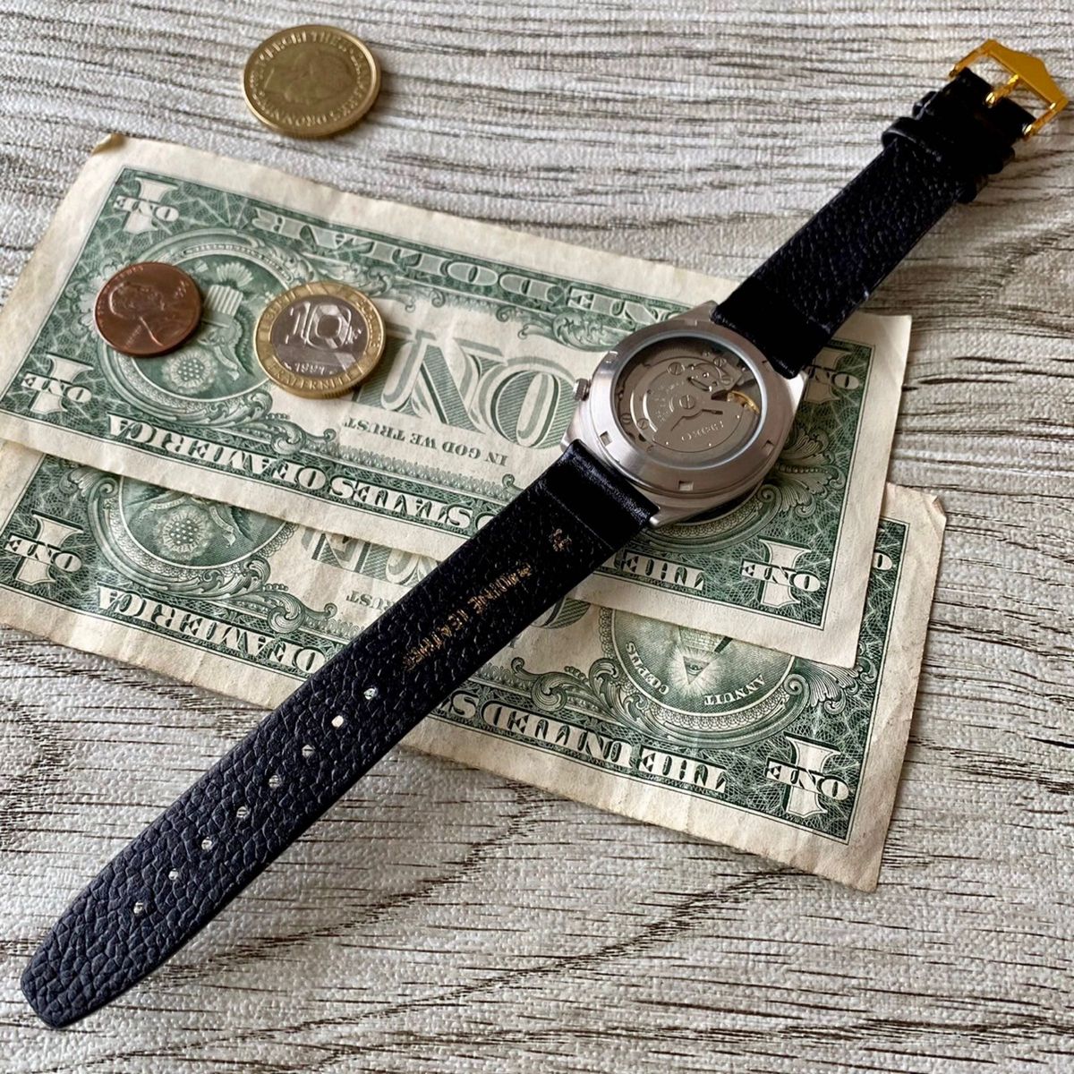 【レトロな色合い】セイコー5 メンズ腕時計 グレー 自動巻き ヴィンテージ