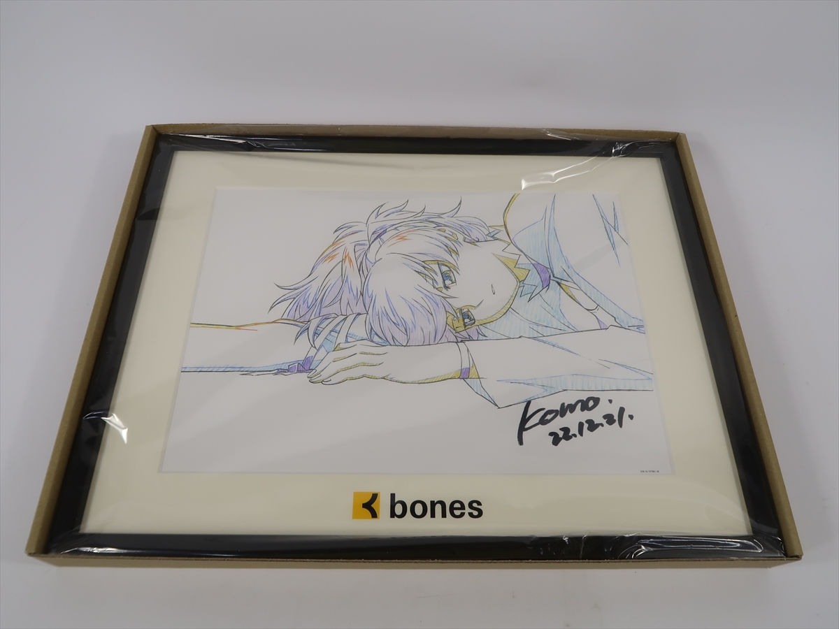 DARKER THAN BLACK 黒の契約者 小森高博氏直筆サイン付きA4ミストグラフ 銀① 15th Anniversary bones store movic ｄ 送料無料f15_画像1