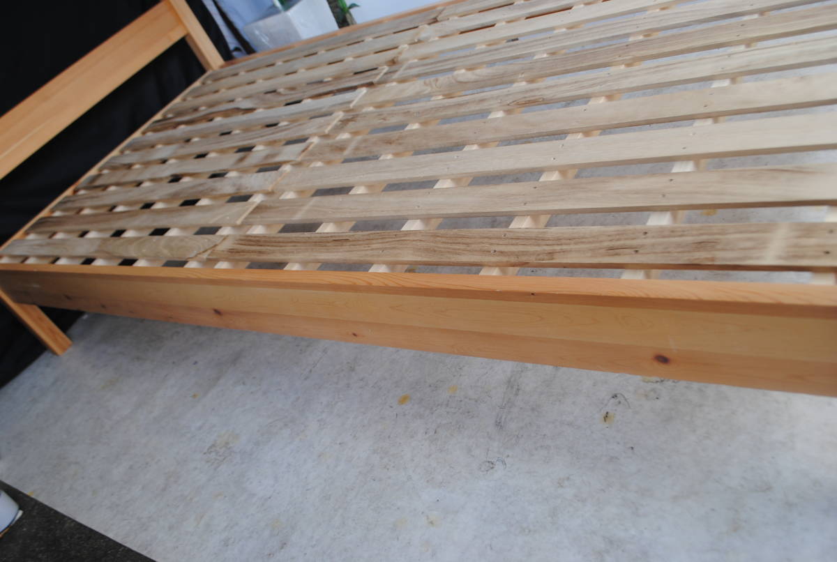 は121.木製ベッド フレームのみ シンプル ドッコ式ベッド 無印用品？ 工具不要 簡単組立の画像3