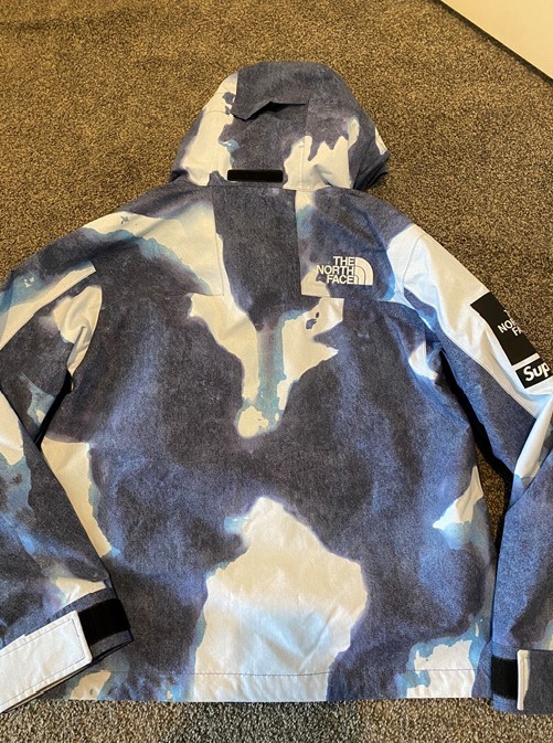 Supreme シュプリーム The North Bleached Denim Print Mountain Jacket ノースフェイス S サイズ 新品 未使用 正規品 ジャケット デニム_画像9