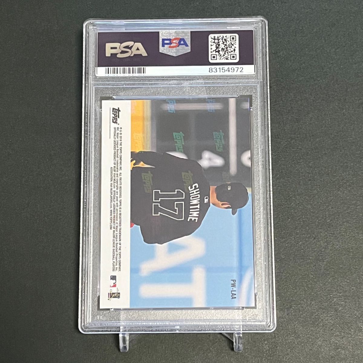 【PSA10 & 激レア】PSA専用袋入!大谷翔平ニックネームユニフォームカード 2019 Topps now  #PW-LAA 