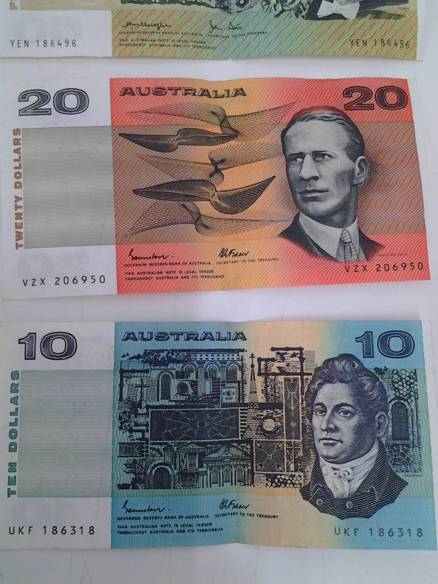 オーストラリア　紙幣　50ドル　20ドル　10ドル　5ドル　2ドル_画像4