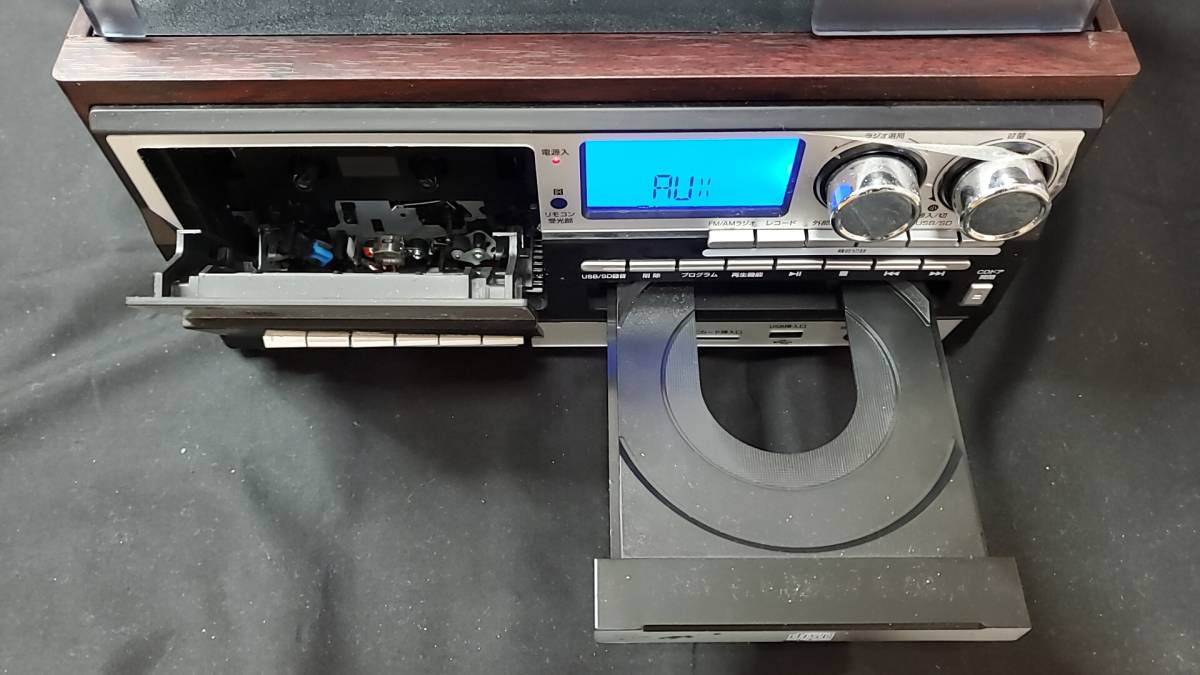 bearmax マルチオーディオレコーダー プレーヤー MA-89 CD レコード カセット ラジオが１台に SD USB リモコン_画像9