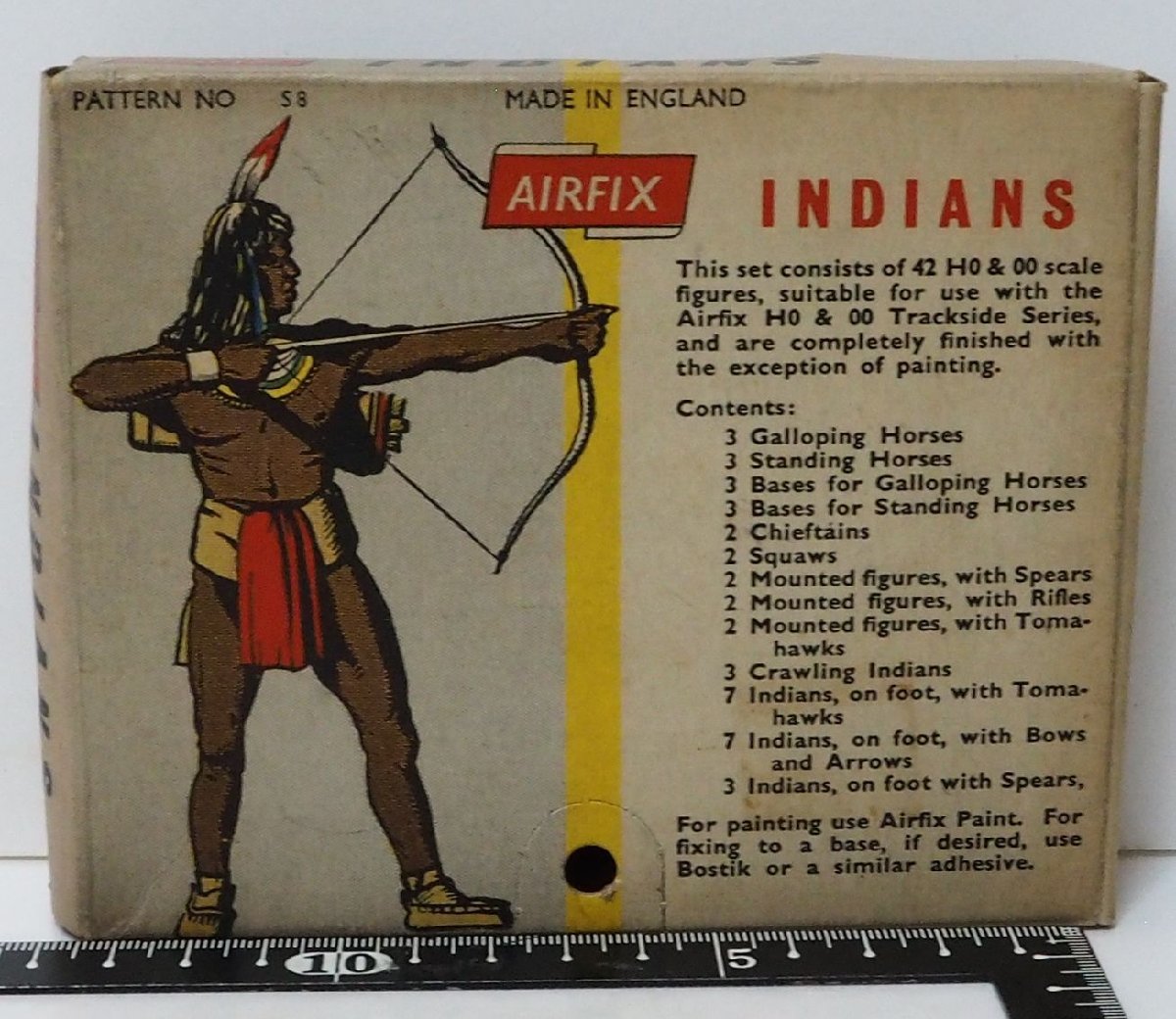 AIRFIX[INDIANS HO & OO SCALE FIGURES] model plastic model Indian Native American n# air fixing parts [ box attaching ]0823